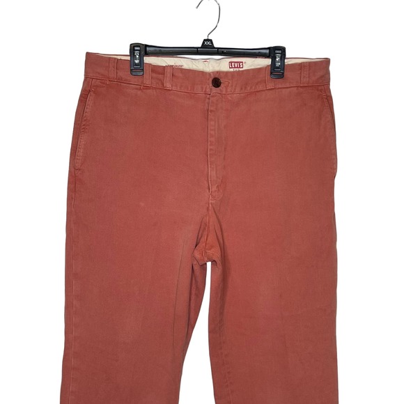 Levi's Tab Twills Men's Sanforized Sail Cloth Straight Leg Hi-Rise Brown 36X28 - Picture 4 of 11